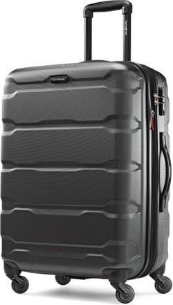 Samsonite Omni PC Checked-Medium 24-Inch Hardside Expandable Luggage with Spinner Wheels in Black at Nordstrom