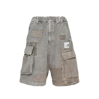 Miharayasuhiro Repaired Cotton Cargo Shorts