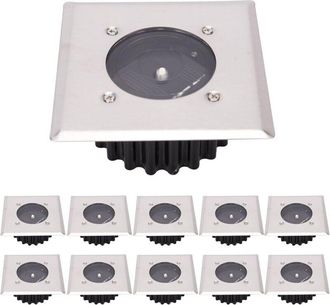 OEM Faros Solares Led Para Suelo, Paquete De 10 Unidades, Iluminaci&oacute;n Exterior, Alumbrado P&uacute;blico, Luces Subterr&aacute;neas, Resistentes Al Agua Ip65 (blanco Fr