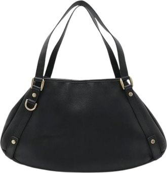 Gucci Pre-owned Shoulder Bags, female, Black, Size: ONE SIZE Pre-owned Leather Shoulder Bag