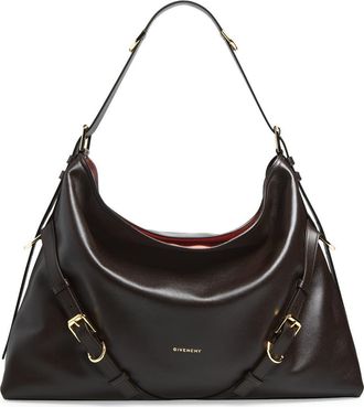 Givenchy Large Voyou Suede Shoulder Bag in 206-Chocolate at Nordstrom