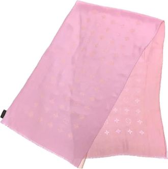 Louis Vuitton Pre-owned Scarves, female, Pink, Size: ONE SIZE Pre-owned Monogram Shawl