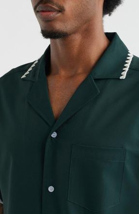 MAVRANS Green Course Weekend Camp Shirt at Nordstrom, Size Xx-Large
