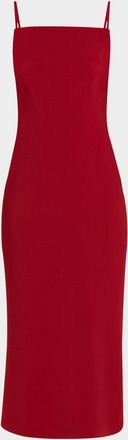 Givenchy Square-Neck Sleeveless Midi Dress