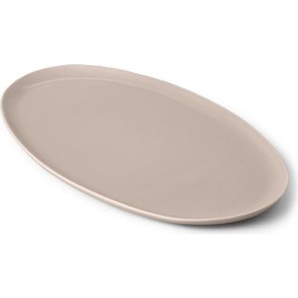 Fable Home Oval Serving Platter in Desert Taupe at Nordstrom, Size Large
