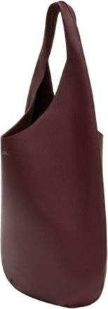 A.P.C. Womens Le Neige Shoulder Bag Burgundy Cowhide