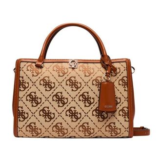 Guess Tassen, Dames, Bruin, ONE Size, Polyester, Audrey Logo Girlfriend Satchel
