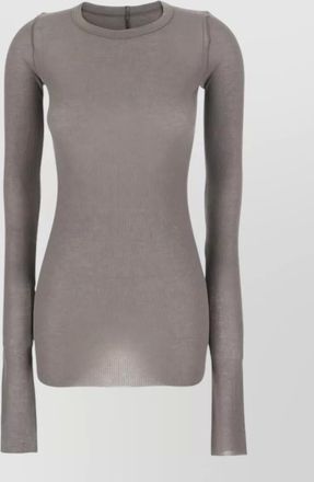 Rick Owens ribbed knit long-sleeve top