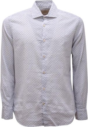 Brooksfield Linnen/Katoen Slim Fit Overhemd - Heren - Zakelijke Overhemden - Wit - S - Katoen - Overhemden