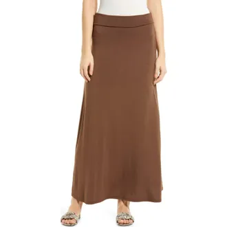 Loveappella Roll Top Maxi Skirt in Coco at Nordstrom Rack, Size Small