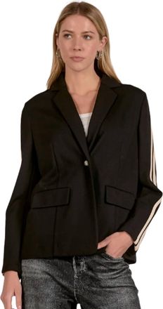 Elan Track Blazer Jacket In Blacknat