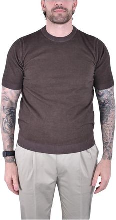 KANGRA T-shirt met ronde hals - Heren - T-shirts - Bruin - 2XL - Katoen - Tops