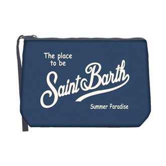 Saint Barth Bags, male, Blue, Size: ONE SIZE Aline Pouch