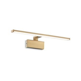 Netlighting Alma Integrated LED Picture Wall Lamp 1 Light Brass Satin 3000K in Yellow