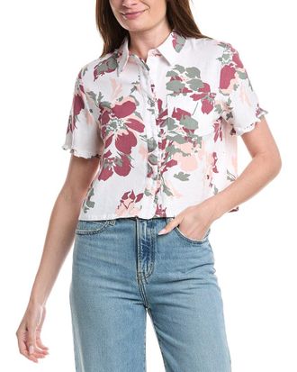Ellen Tracy Linen-Blend Shirt