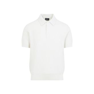 Brioni White Shirt Collar Polo