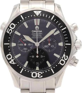 Omega Pre-owned Stainless Steel watches - Heren - Vintage Horloges - Zwart - ONE Size - Vintage