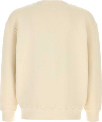 J.W.Anderson Mens Ivory Cotton Sweatshirt Ecru Exterior: Felpe Sweater