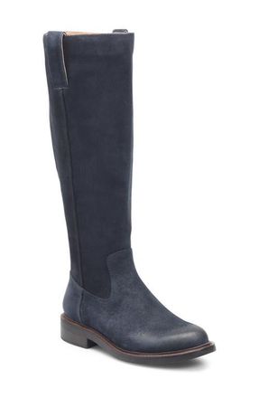 S&ouml;fft Samantha III Water Resistant Knee High Boot in Blue at Nordstrom, Size 6