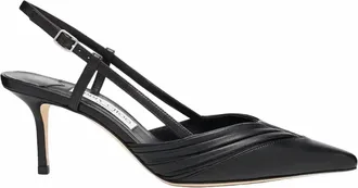 Jimmy Choo London Womens Afia Pointed Toe Sling Back Heel In Black