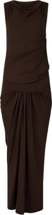 Entire studios Drape Jurk - Dames - Maxi kleedjes - Bruin - XS - Kleedjes