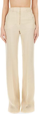 Sportmax High Waist Flare Fit Viscose Pants