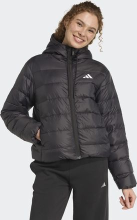 adidas Steppjacke ADIDAS SPORTSWEAR W ESS LD HD JKT, Damen, Gr. M, schwarz, Obermaterial: 100% Polyester, Jacken Steppjacke