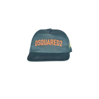 Dsquared2 Gabardine Baseball Cap - Heren - Petten - Groen - ONE Size - Katoen - Accessoires
