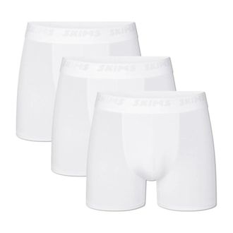 SKIMS Skims - Stretch 3 Boxer Brief 3-Pack - Heren - Ondergoed - Wit - Maat: 2XL Modal