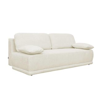 Sweeek Sof&aacute; cama de borreguito, 3 plazas, blanco roto