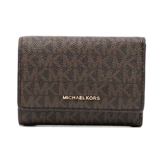 Michael Kors Brown Wallet with Press-Stud Fastening