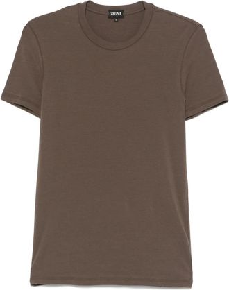 Ermenegildo Zegna crew-neck T-shirt - Brown