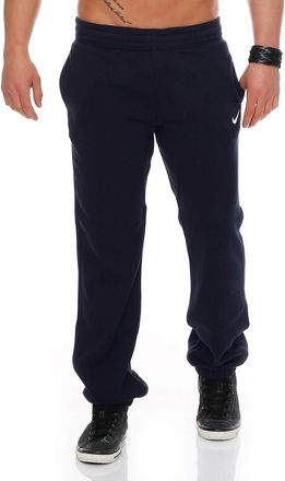 Nike Heren Club Swoosh Cuff Joggingbroek in marineblauw