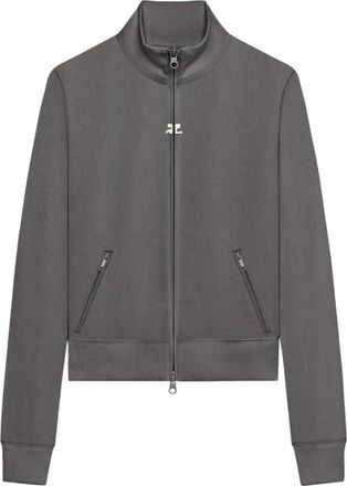 Courr&egrave;ges Zip-throughs, female, Gray, M, Signature Tracksuit Jacket