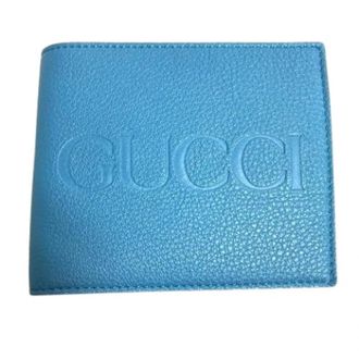 Gucci Pre-owned Portemonnee (bi-fold) - Heren - Vintage Accessoires - Blauw - ONE Size - Leer - Vintage