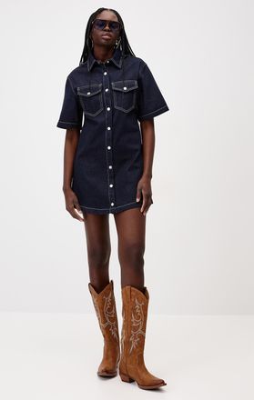 Twik Womens Stretch denim shirtdress