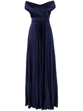 Talbot Runhof Abito Konfuzius3 lungo - Blu