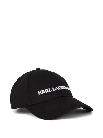 Karl Lagerfeld K/Essential cap - men - Recycled Cotton/Cotton - One Size - Black