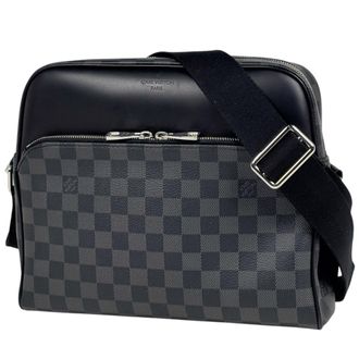Louis Vuitton Damier Graphite Black Noir Damier Graphite Messenger Bag Shoulder Bag (Pre-Owned)