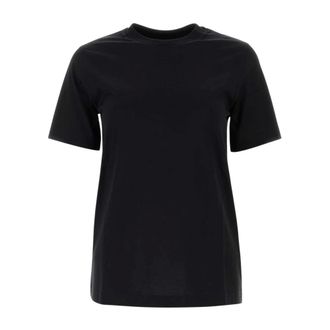 Burberry T-Shirts, female, Black, Size: XS Cotton T-Shirt