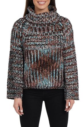 Love Token Meri Turtleneck Sweater In Brown