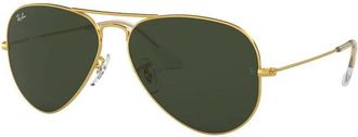 Ray-Ban Klassieke Aviator zonnebril in goud - unisex - Zonnebrillen - Geel - 55 MM - Accessoires