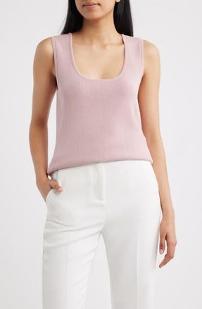 Tahari by ASL U-Neck Sweater Tank in Light Orchid at Nordstrom, Size X-Small