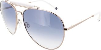 Tommy Hilfiger White Bar Gold Zonnebril