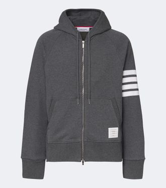 Thom Browne Sudadera con capucha 4-Bar de jersey de algod&oacute;n