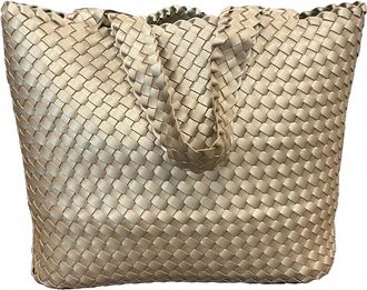 Ilse Jacobsen Womens Reversible Tote Bag In Chic Metallic