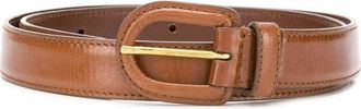 Prada Brown Logo Buckle Belt