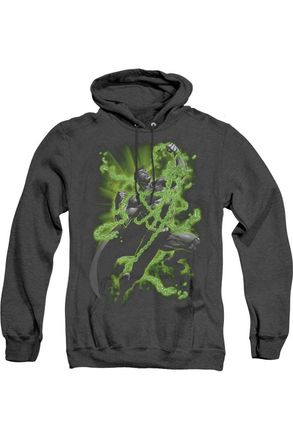 Gildan Superman Kryptonite Chains Adult Heather Hoodie / Hooded Sweatshirt