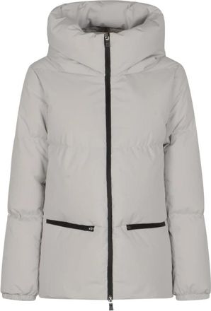 Herno Witte Korte Puffer 2Layers Jas - Dames - Winterjassen - Wit - XL - Polyester - Jassen