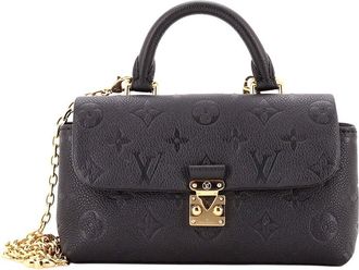 Louis Vuitton Black Monogram Empreinte Madeleine Nano (Authentic Pre-Loved)